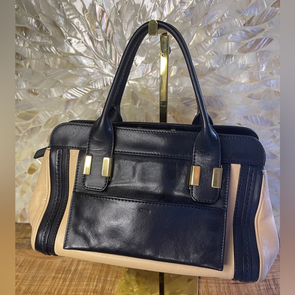 CHLOE Little Alice Tote Leather Handbag Shoulder Bag Crossbody With Strap